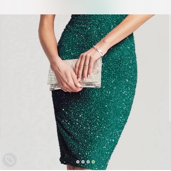 Retrofete Sparkling Emerald Midi Dress - Picture 2 of 4